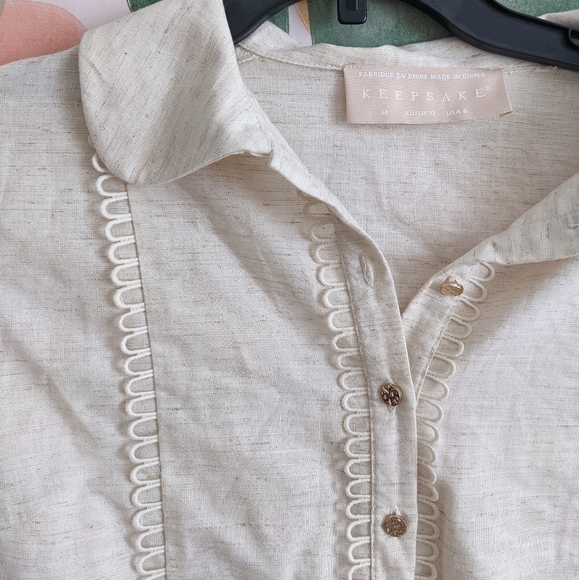 SOLD✨KEEPSAKE Linen Blouse - Picture 6 of 6